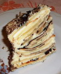 Торт Полено со сгущенкой