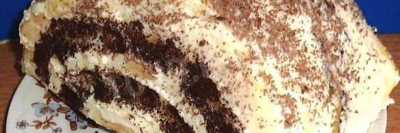 торт полено со сгущенкой