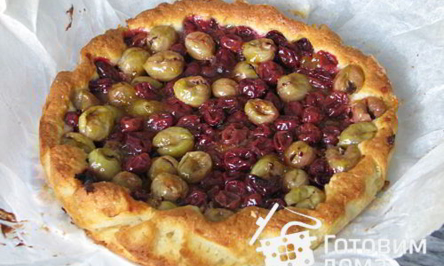 Рецепт торта с крыжовником и миндальными сухарями