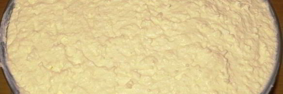 торт с творожным муссом и киви