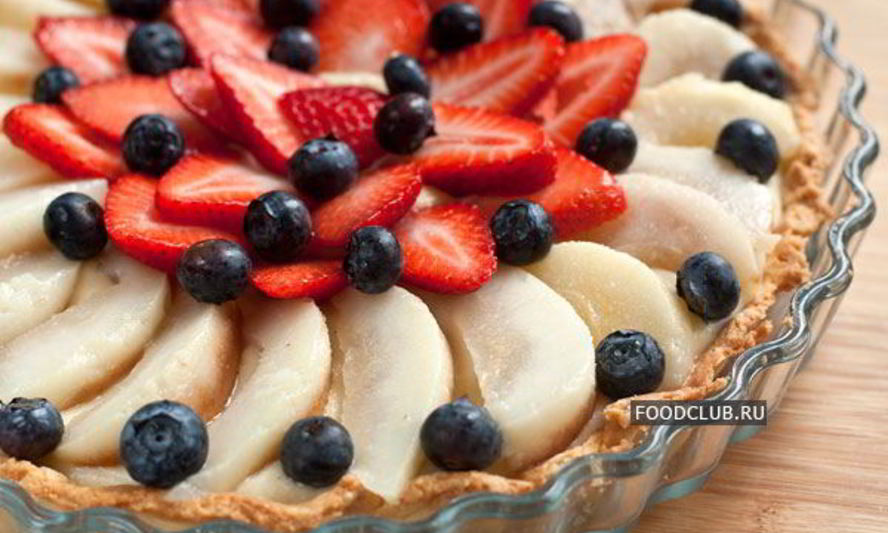 Рецепт торта с заварным кремом и фруктами