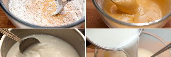 торт с заварным кремом и фруктами