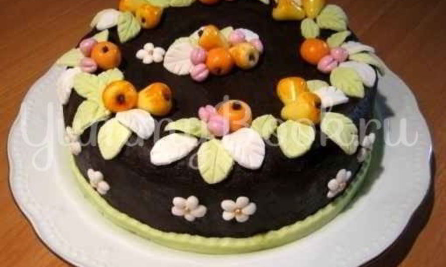 Рецепт торта шоколадного с конфетами