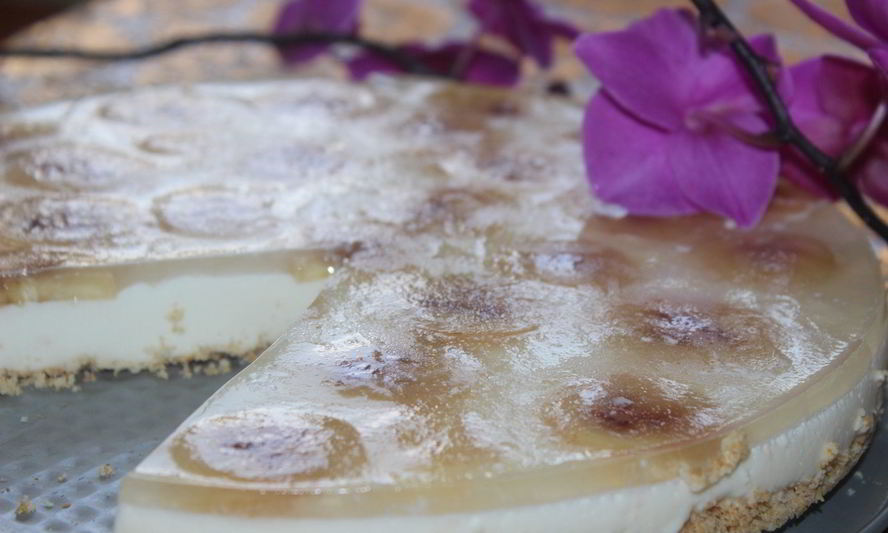 Рецепт творожного торта с бананом