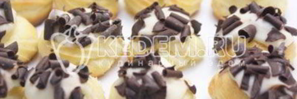 профитроли с кремом поцелуй