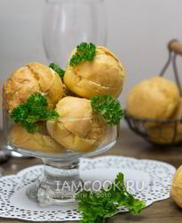 Профитроли с семгой и сливочным сыром