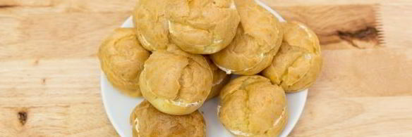 профитроли с семгой и сливочным сыром