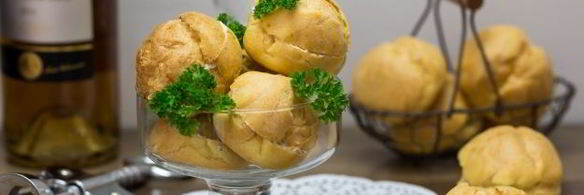 профитроли с семгой и сливочным сыром