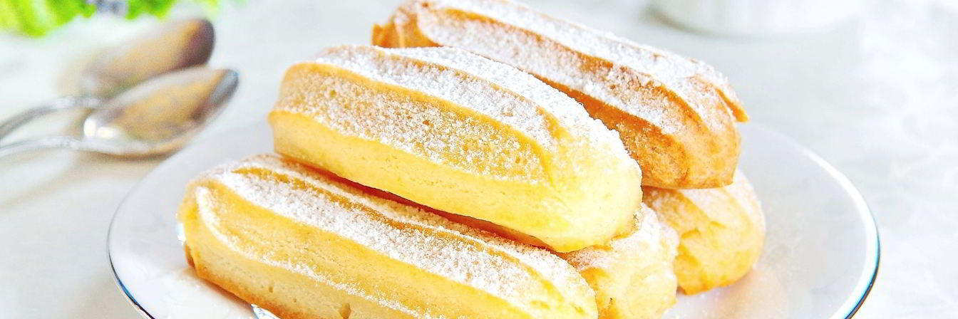 Эклеры с белковым кремом