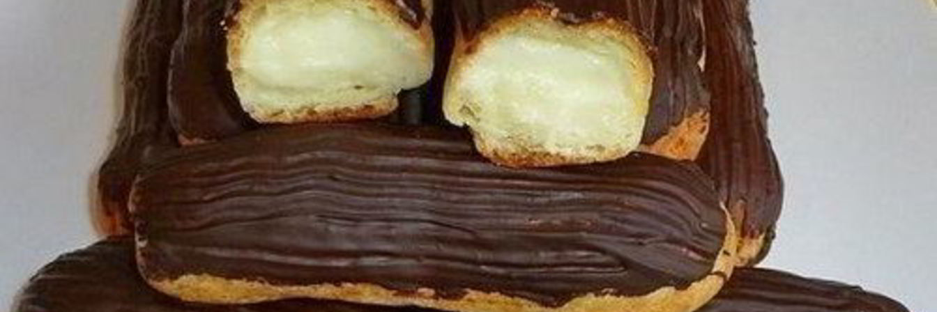 Заварные эклеры со сливочным кремом