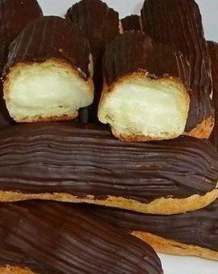 Заварные эклеры со сливочным кремом