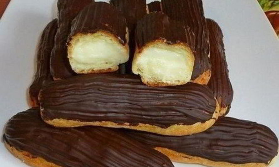 Рецепт заварных эклеров со сливочным кремом