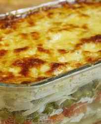 Аппетитная картофельная запеканка с овощами