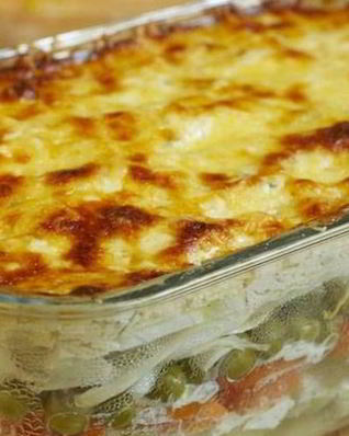 Аппетитная картофельная запеканка с овощами