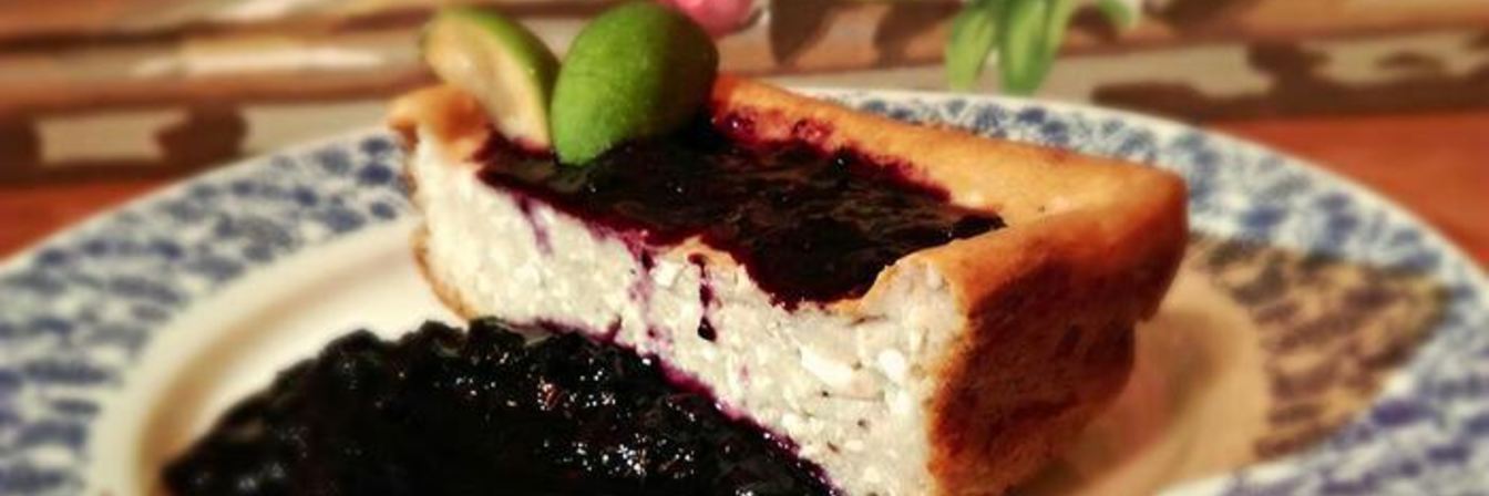 Чернично-творожная запеканка