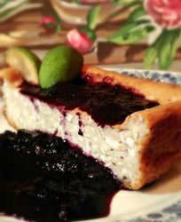 Чернично-творожная запеканка