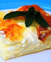 Домашняя творожная запеканка с манкой