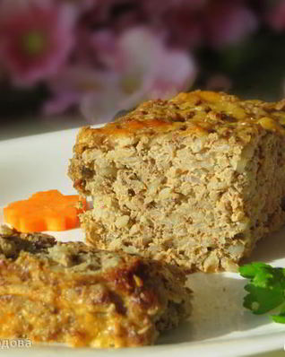 Гречнево-печеночная запеканка