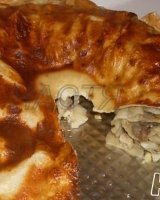 Грибная запеканка из лаваша