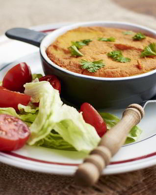 Картофельная запеканка с фаршем и помидорами