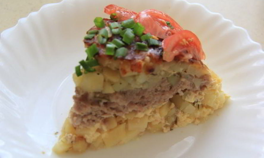 Рецепт картофельной запеканки с фаршем в мультиварке