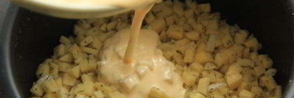 картофельная запеканка с фаршем в мультиварке