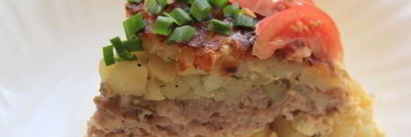 картофельная запеканка с фаршем в мультиварке