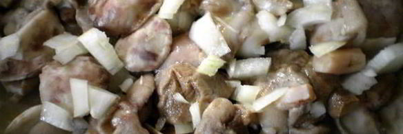 картофельная запеканка с грибами и лимоном