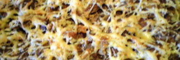 картофельная запеканка с грибами и лимоном