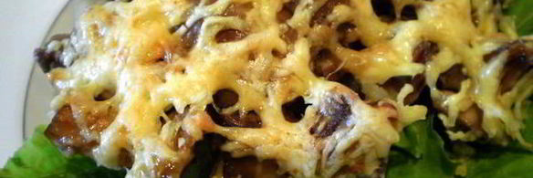 картофельная запеканка с грибами и лимоном