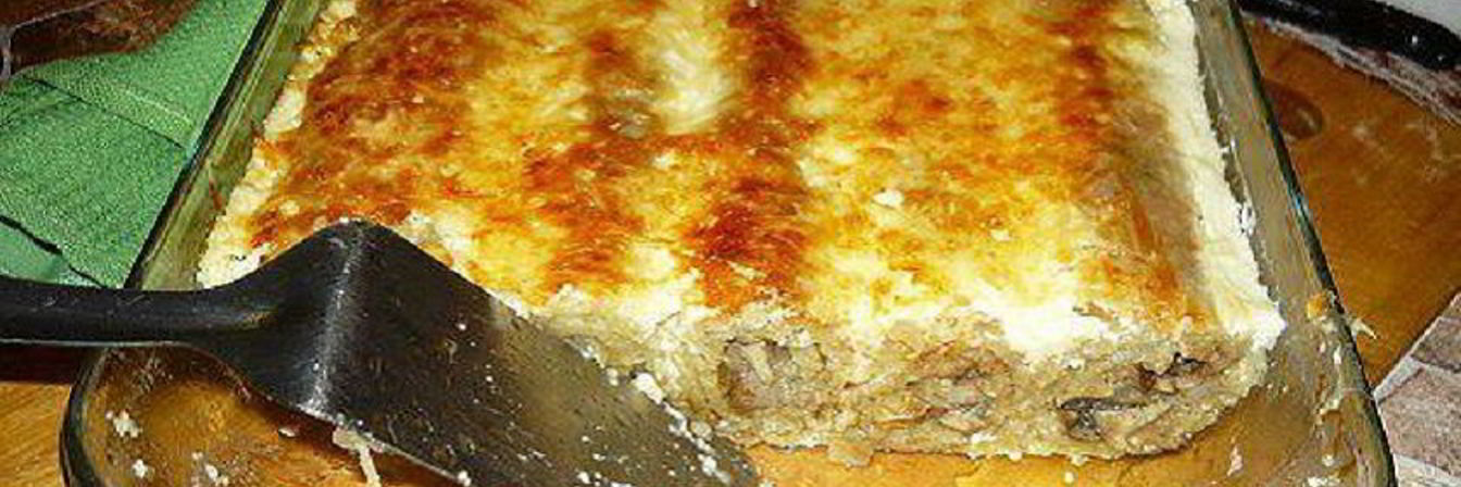 Картофельная запеканка с грибами в духовке