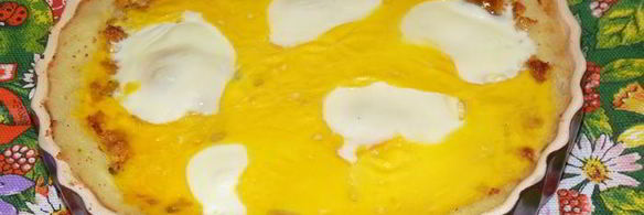 картофельная запеканка с икрой