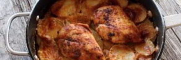 картофельная запеканка с куриным филе