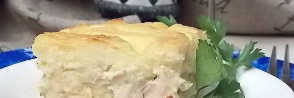 картофельная запеканка с курицей и сыром