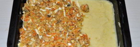 картофельная запеканка с рыбными консервами