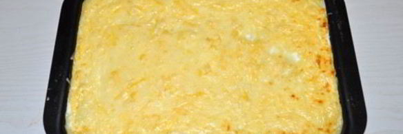 картофельная запеканка с рыбными консервами