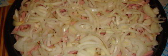 картофельная запеканка с ветчиной