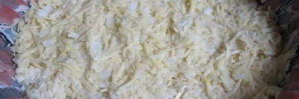 картофельно-мясная запеканка с беконом и сыром