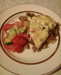 Картофельно-тыквенная запеканка