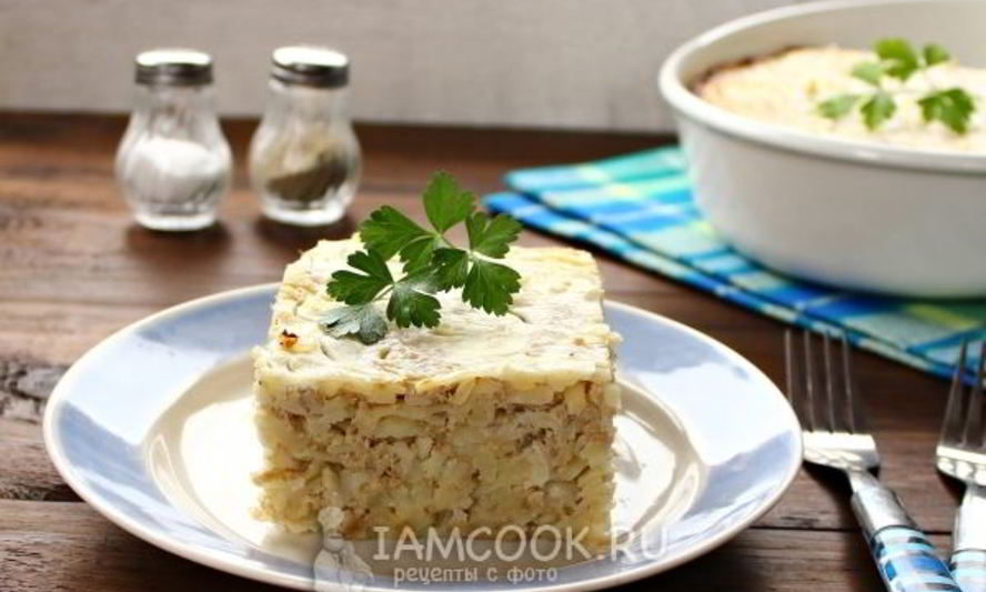 Рецепт лапшевника с мясом