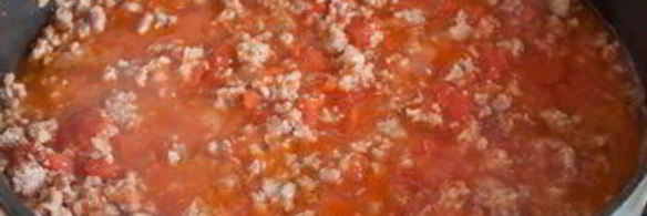 макаронный пирог-запеканка с мясом