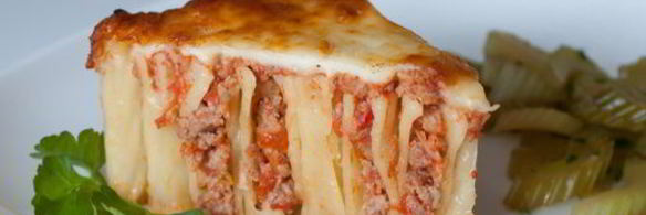 макаронный пирог-запеканка с мясом