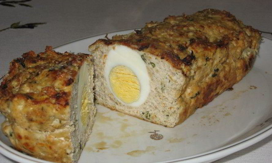 Рецепт мясной запеканки с куриным яйцом