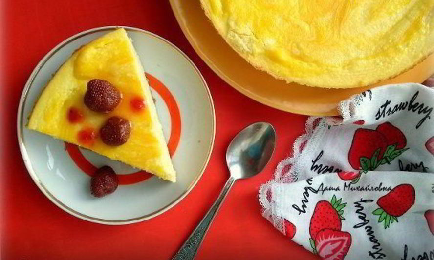 Рецепт нежной творожной запеканки