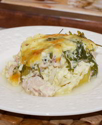 Нежная запеканка с куриным филе