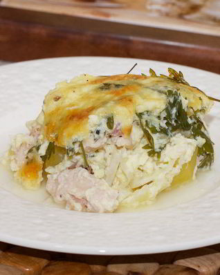 Нежная запеканка с куриным филе