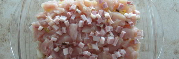 нежная запеканка с куриным филе