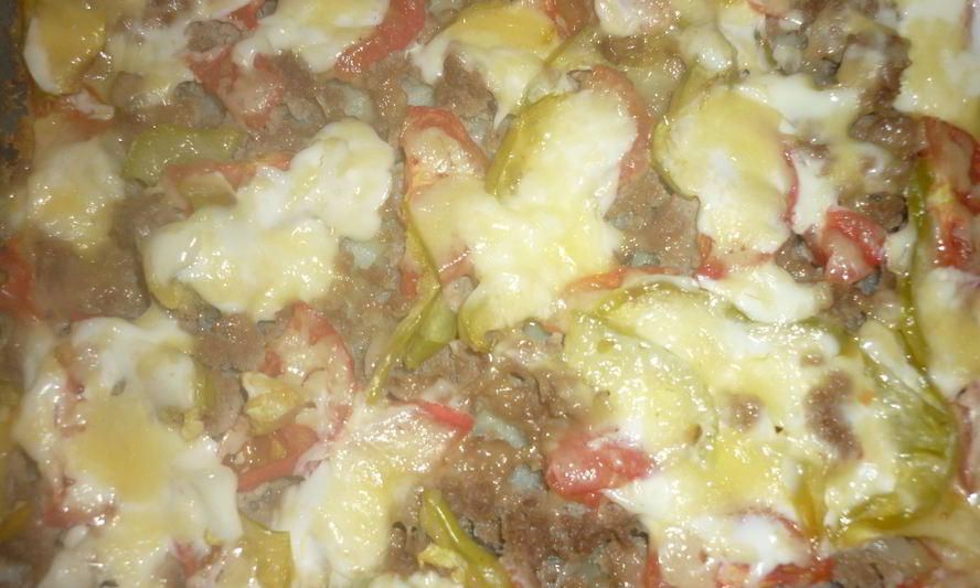 Рецепт овощной слоеной запеканки с мясом и сыром