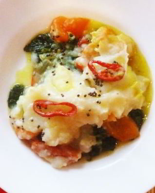 Пряная рыбная запеканка