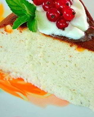 Пышная творожная запеканка в мультиварке